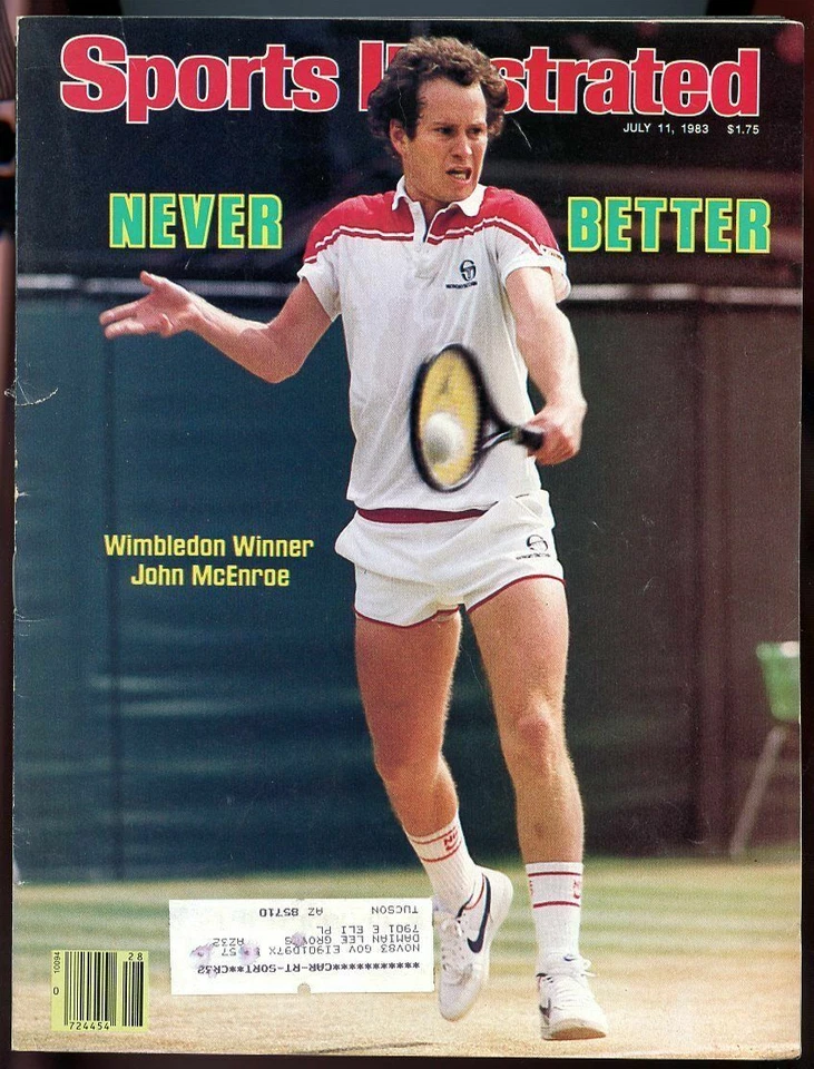 Sports Illustrated July 11, 1983 Wimbledon Winner John McEnroe - Image 1 of 1