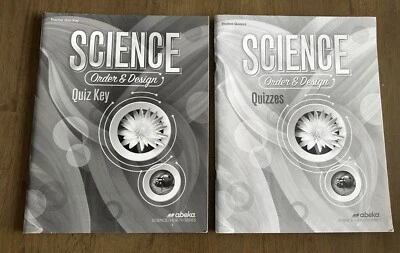 Abeka Science Order & Design Student Quiz Book + Teacher Quiz Key Grade 7 2017 - Image 1 of 2
