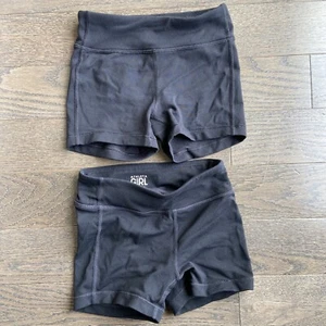 Lot of 2 Athleta black Chit Chat 2.0 Shorts XS 6 - Picture 1 of 6
