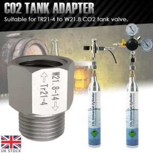 TR21-4 to W21.8 Connectors CO2 Bottle Regulator Cylinder Adapter For Sodastream - Picture 1 of 10