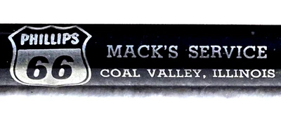 Pluma Estilográfica "SHEAFFER'S* PHILLIPS 66 * Mack's Service * Coal Valley, Illinois" Foto 1 de 4