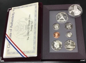 1992-S US Mint Prestige Nolan Ryan Olympic Set + 1oz Silver Nolan Ryan #34 Round - Picture 1 of 7