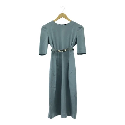 Vestido Gucci manga corta con cinturón XS 364368-X7192 azul claro para mujer H17407 Foto 1 de 4