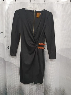 Vestido Ali Ro Mujer Talla 2 Imitación Envolvente con Hebilla Fibras Mezcladas 34x11  Foto 1 de 4