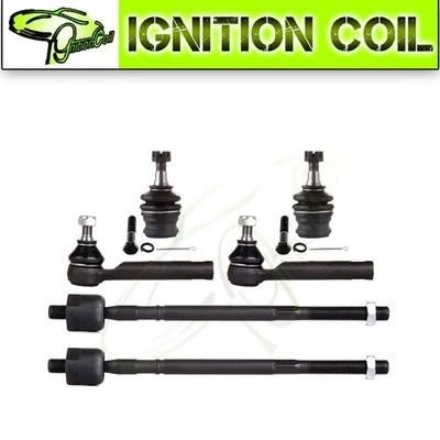 6pcs Inner Outer Tie Rid Ends Lower Ball Joints For 1998-2006 Subaru Legacy Baja - Image 1 of 4
