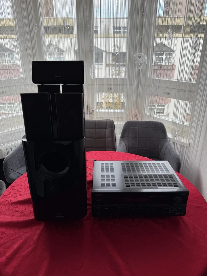 Onkyo TX-SR508 + SKW-501E 5.1 Heimkino Set Lautsprecher Komplett Top - Bild 1 von 4