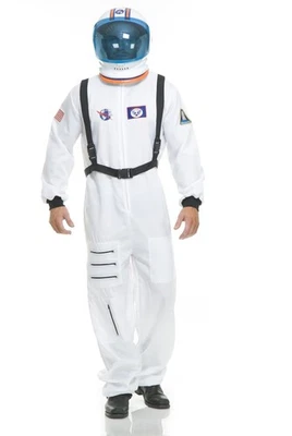 Fantasia unissex de astronauta adulto traje espacial festa de Halloween vestido cosplay - Imagem 1 de 4