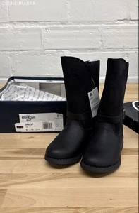 OshKosh Black B'gosh Kleinkind Mädchen schwarze Reitstiefel - Größe 8 - Bild 1 von 8