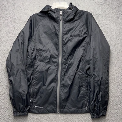 Chaqueta Eddie Bauer Mujer Gris Medio Cortavientos Lluvia Exterior Capucha Forrada Ventilada Foto 1 de 4