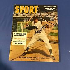 WILLIE MAYS Autographed Hand Signed June 1956 Sport Magazine