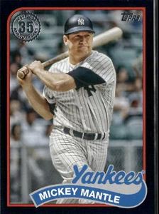 2024 Topps Update 89US-30 Mickey Mantle 1989 Topps 35th Anniversary Black #/299 - Picture 1 of 2
