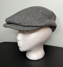 Vtg L.L. Bean Gray 100% Wool Newsboy Lined Hat Classic Cabbie Size Medium *Flaw*