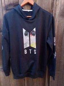 BTS Pop Band Gr. Small leichtes Sweatshirt mit Kapuze 98 schwarz - Bild 1 von 6