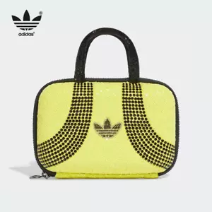 NUOVA borsa pochette Adidas Originals strass giallo Bling - Foto 1 di 5