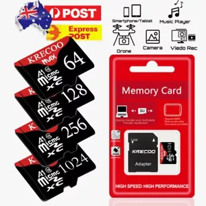 Micro SD Card 1TB 128GB 256GB SDXC U3 Class 10 TF Card Mobile Phone Tablet Lot - Picture 1 of 17
