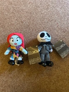 Disney Store Jack Skellington & Sally NuiMO Soft Plush Toy Nightmare Before Xmas - Picture 1 of 3