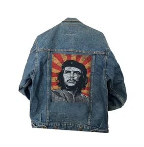 Ernesto Che Guevara Marxist Cuba Customized Print Patch Denim Vintage Rework - Picture 1 of 9