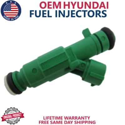 NEW x1 OEM HYUNDAI Fuel Injector For 2007, 2008, 2009, 2010 Kia Magentis 2.4L I4 - Image 1 of 3