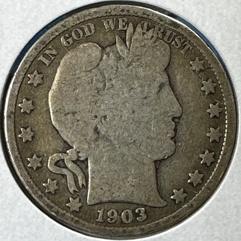 1903 50C Barber Half Dollar (75091) Cover