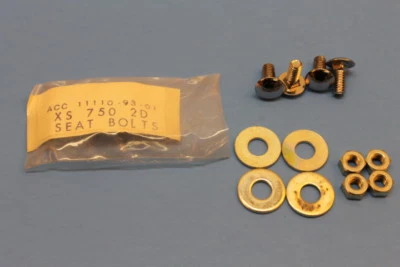NOS Yamaha Seat Bolt Kit Set 1977 XS750 XS750-2D XS7502D PART# ACC-11110-93-01 - Image 1 of 4