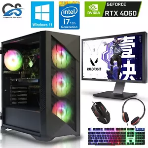 RTX Gaming PC Bundle 27'' Curved i7 12700KF 32GB DDR5 8GB RTX 4060 1TB M.2 Win11 - Picture 1 of 11