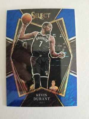 2021-22 Panini Select Kevin Durant Blue Shimmer Prizm Premier Level #135 Nets - Image 1 of 2
