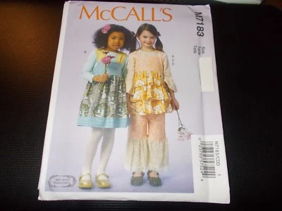 McCalls Pattern M7183 Girls RUFFLES & LACE Tops~Jumpers~Pants All w/Options