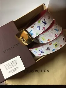 LOUIS VUITTON Murakami Takashi Monogram Multi Color Gürtel 75/30 M9682 Authentic - Bild 1 von 10
