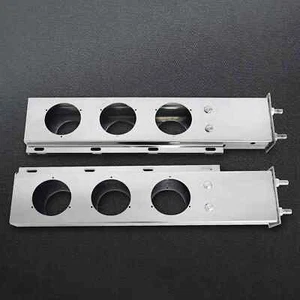 Semi Trucks 2 1/2" Mud Flap Hangers with 4" Light Cutouts 30" Spring Loaded - Picture 1 of 14