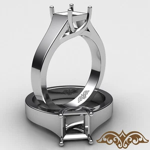 5g Solitaire Diamond Engagement Ring Semi Mount Trellis Wide Shank Set 5.5mm - Picture 1 of 30