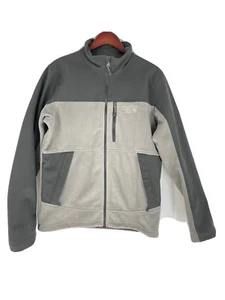 Men MOUNTAIN HARDWEAR size M Tech II Grey black Soft Shell Fleece Sweater Jacket - Picture 1 of 9