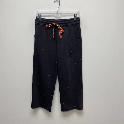 Pantalones deportivos Sundry para mujer grises rojos con estampado de corazón con cordón tiro alto 1/S Foto 1 de 4