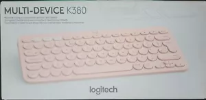 NEW LOGITECH K380 MULTI-DEVICE BLUETOOTH KEYBOARD in PINK - Picture 1 of 2
