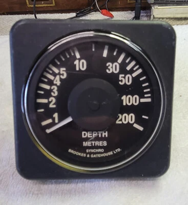 B&G Brookes and Gatehouse SYNCHRO BARCO PROFUNDIDAD Medidor Instrumento Pantalla Analógico Foto 1 de 3