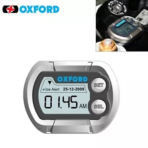 Oxford DigiClock Micro Digital Waterproof Motorbike Clock Motorcycle Scooter - Picture 1 of 5