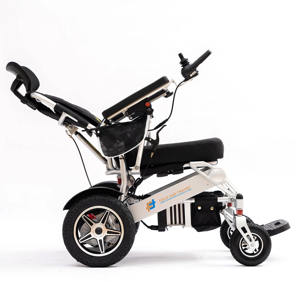Fold And Travel Manual Recline Electric Lightweight Power Wheelchair - Image 1 of 4