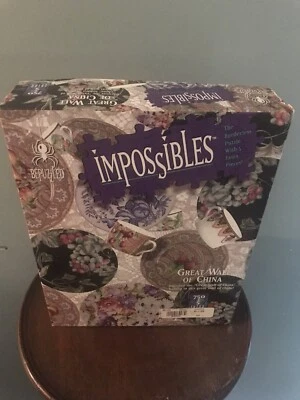 BePuzzled IMPOSSIBLES GREAT WALL OF CHINA Jigsaw Puzzle Plates Cups 750+5 Pieces - Image 1 of 2