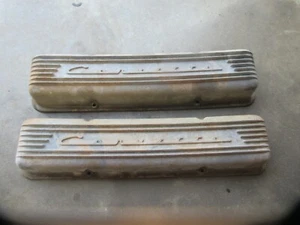 1967 corvette L79 327/350 aluminum valve covers GM NICE!! - Picture 1 of 8