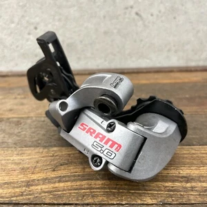 Vintage SRAM 5.0 Rear Derailleur Composite Long Cage 1:1 Actuation Silver MTB 90 - Picture 1 of 10