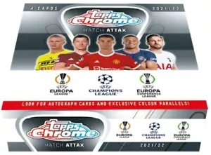 Topps Match Attax Uefa Chrome 2021/22 Sealed Box - Picture 1 of 4