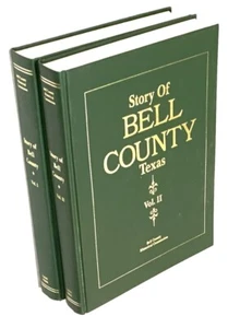 Story of Bell County, Texas - Two-Volume Set Family History Genealogy Texana - Imagen 1 de 10