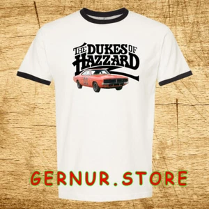 Dukes of Hazard Men's Ringer Black Size S-3XL - Picture 1 of 1