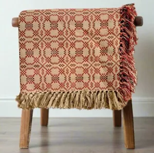 Casale Primitivo Kendall Jacquard Rosso Afgano 50" x 60" - Foto 1 di 4