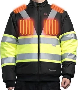 Chaqueta de seguridad térmica TOURGO para hombre con batería de 12V 16000mAh (TALLA XL) - Imagen 1 de 6
