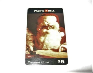Pacific Bell 1995 $5 Santa Claus phone card - Picture 1 of 2