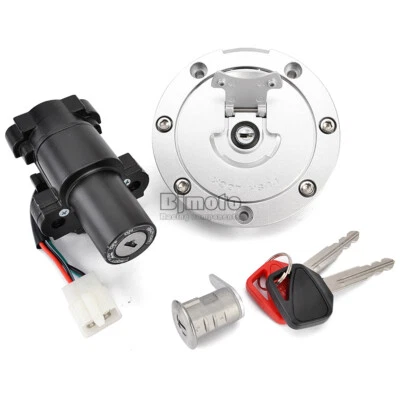 Fuel Gas Cap Ignition Switch Seat Lock W/ Key Set For Honda CBF600S ABS 04-09 Foto 1 de 4