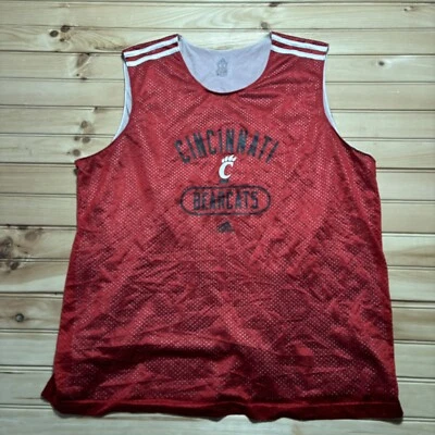 Camiseta deportiva de práctica de malla forrada universitaria Adidas Cincinnati Bearcats logotipo talla XL Foto 1 de 4