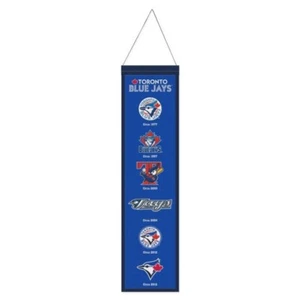 Toronto Blue Jays MLB Heritage Banner Embroidered Wool 8" X 32" - Picture 1 of 1