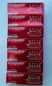 (7) Colgate Optic White Stain Fighter Toothpaste Clean Mint 4.2 Oz Exp 07/2023 - Picture 1 of 2