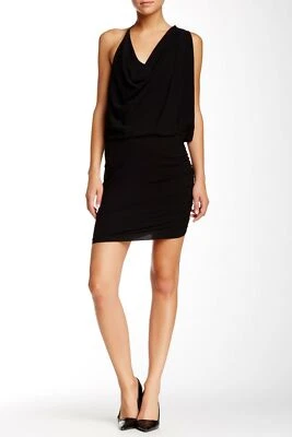 Haute Hippie 134198 Womens Asymmetrical Draped V-Neck Sheath Dress Size Small - Image 1 of 4